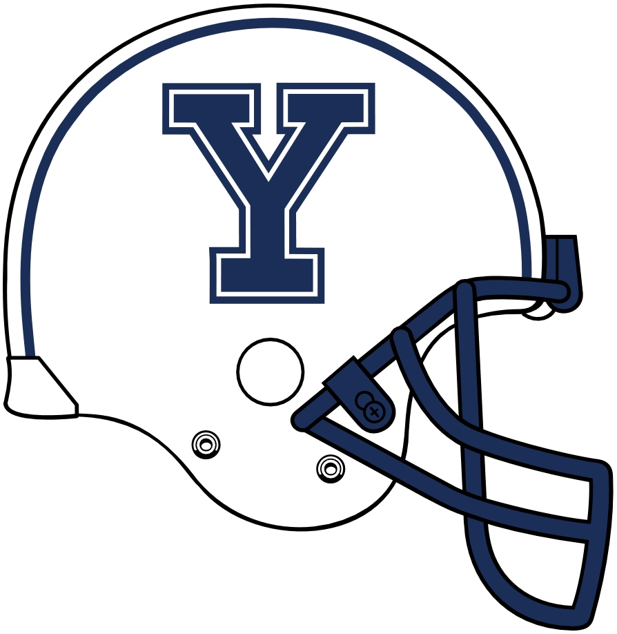 Yale Bulldogs 0-Pres Helmet Logo diy DTF decal sticker